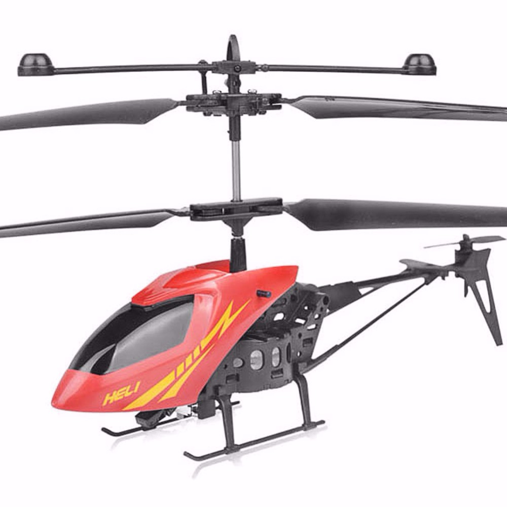 2CH Mini RC Helicopter Radio Remote Control Aircraft With LED Night Fly For Kids 