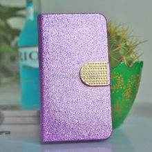 Shining Flip PU Leather Case Lenovo A859 Smartphone Case Cover For Lenovo A859 With Card Holder