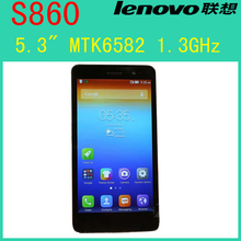 Lenovo S860 cell phones 5.3 inch IPS HD Screen 3G MTK6582 Quad Core Android 4.2 S860 16GB Rom 4000mAh Battery 8.0MP  smart phone