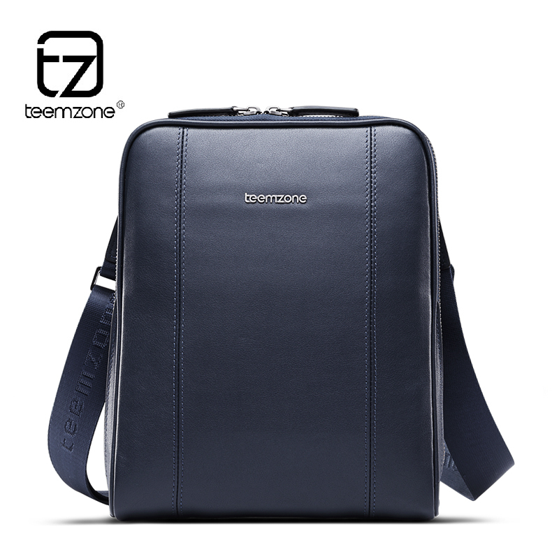 Teemzone case for 9 7 iPad Fashion Top Quality Leather Cowhide Men Messenger Bags Single Shoulder