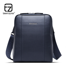Teemzone (case for 9.7″ iPad) Fashion Top Quality Leather Cowhide Men Messenger Bags Single Shoulder Bags Casual Handbags JJ5