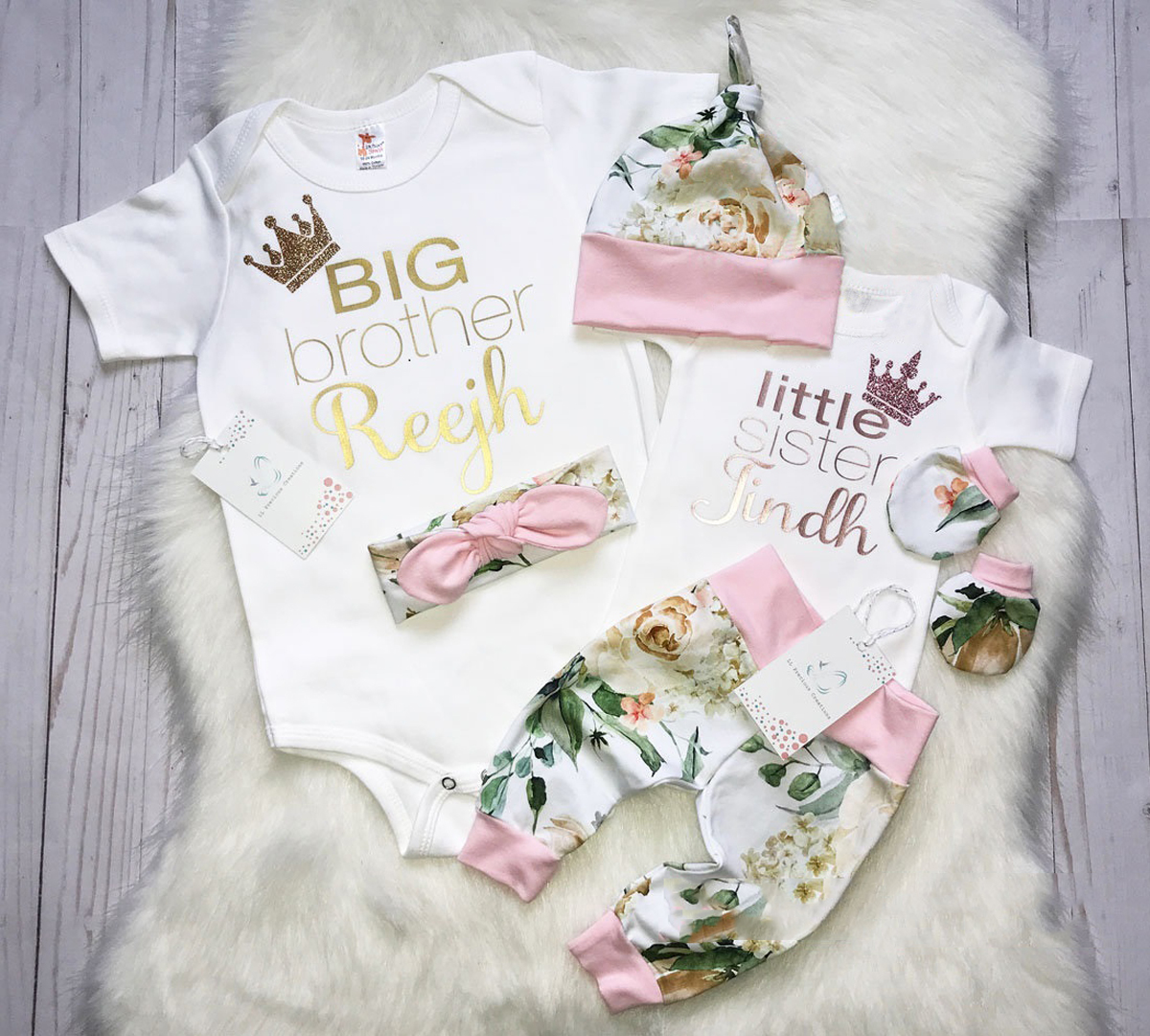 big sister baby brother outfits