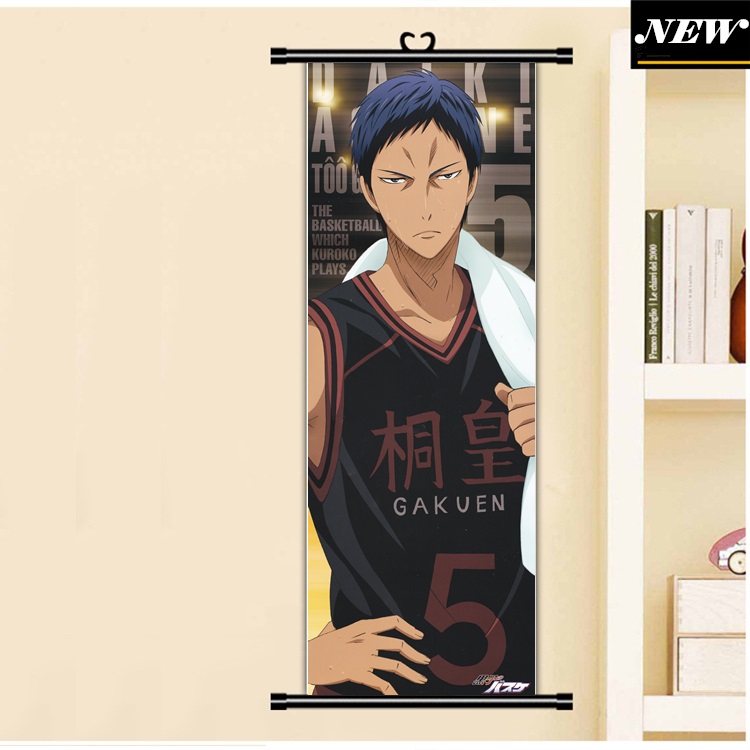 45X125CM Kuroko no Basuke Basketball Aomine Daiki Sport Anime Cartoon scroll wall picture mural poster art