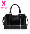 YANXI 2016 New arrive 5 colors business solid handbags shoulder tote designer Genuine leather messenger high