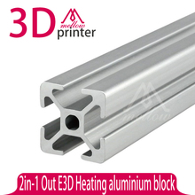 One Set Reprap Wilson TS 3D Printer frame Aluminum 2020 extrusions T-slot Aluminum Pipe 4*400mm+2*330mm DIY T-SLOTTED EXTRUSION