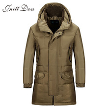 Men’s brand Battlefield Winter Keep Warm Coat 90% White Duck Down Long section Jacket Coat Casual Men’s Down Jacket YRFx215