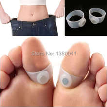 50 Pairs Hot Sale Practical New Original Magnetic Silicon Foot Massage Toe Ring Weight Loss Slimming