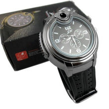 New 2015 Military Lighter Watch Novelty Man Quartz Sports Refillable Butane Gas Cigarette Cigar Men Watches