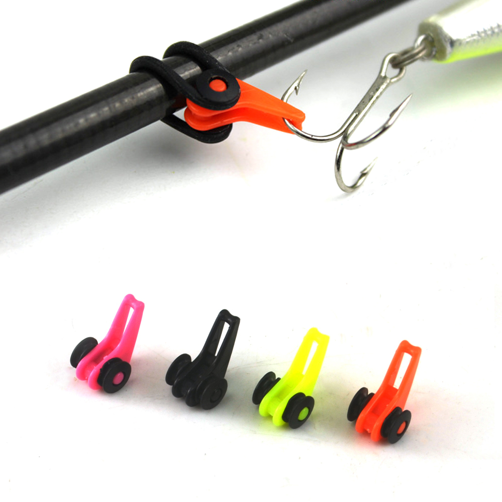 Best Buy Multiple Color Plastic Fishing Rod Pole HooK Keeper Lure Spoon Bait Treble Holder Small