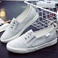 2016 Autumn Women Fashion Slip On Woman Flat Casual Shoe Canvas Leisure Espadrilles Slipony Student Shoes
