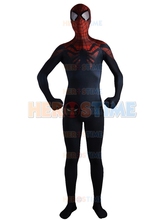 The Superior Spider-Man Costume Black Red Spiderman Superhero Costumes Fullbody Halloween Cosplay Party Zentai Suit Hot Sale
