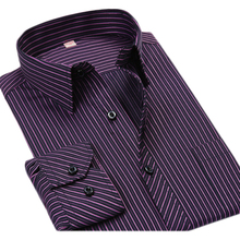 Plus size 6XL Striped font b Men b font font b Shirts b font Cheap Long