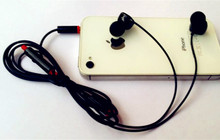Noise isolating 3.5MM Earphone headphone With Mic For iPhone 5 6 plus Samsung S3 S4 S5 Note 4 Mobile Phone headset Free shipping