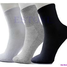 One Set 10 Pairs Man Cosy Cotton Sport Socks For Football Basketball 3 Colors Free Shipping
