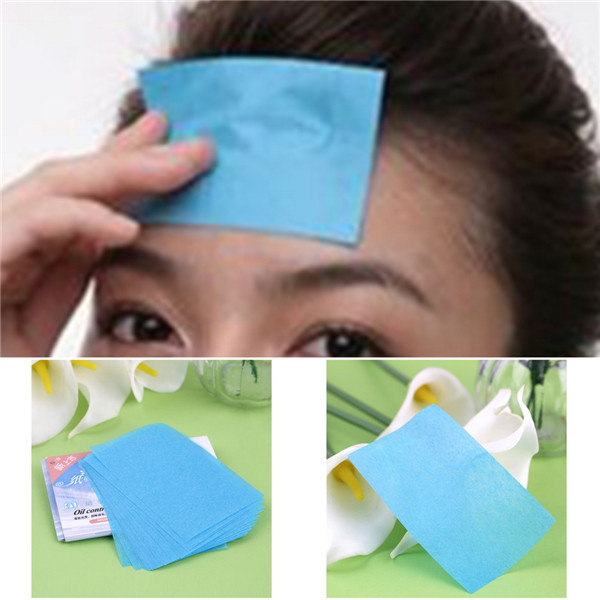 1pack 50 Pcs Women Facial Oil Control Absorption Film Tissue Makeup Blotting Papers Newest
