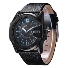 Caliente marca moda relojes deportivos para hombres correa de cuero 3 atm DZ reloj de hombre relojes de cuarzo militar reloj Relogio masculino