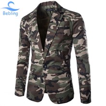 Perapian di tungku Bebling Baru Tombol Rekreasi pria 2015 Blazer Mode Slim Fit Kasual Setelan Pakaian
