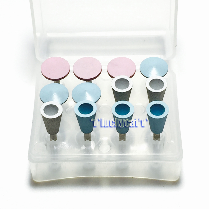 Dental Lab Ceramic Silicone Polisher Burs for Composite Resin 12pcs/set