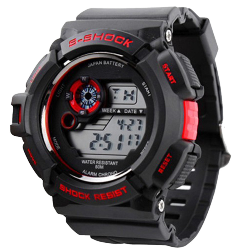 Hot 2015 Outdoor Sports Watch Waterproof Shockproof Men Mountaineering Electronic Men s watch Wristwatches Top Quality