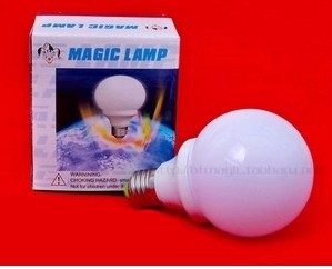 Magic bulb red light controlled by magnetic power bulb bright by mind magic lamp magic tricks