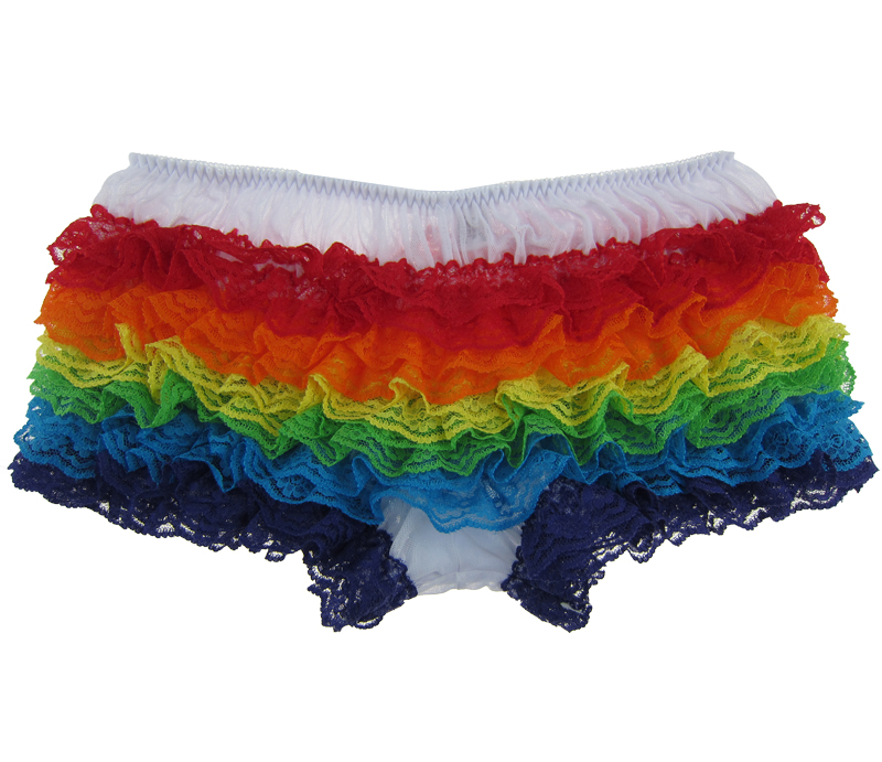 rainbow ruffle panties