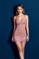 TIZABERA Lady Women Babydoll Sleepwear Sexy Lace Mesh See through Sexy Lingerie Hot Open Crotch Dress