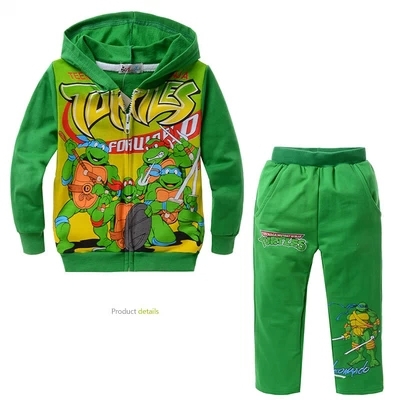 TMNT Children boy Clothes With Hoodie Teenage mutant ninja turtles Children Clothing Set Boys Kids Clothing