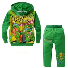 TMNT Children boy Clothes With Hoodie Teenage mutant ninja turtles Children Clothing Set Boys Kids Clothing