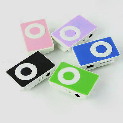 Hot 5 Colors Support Up To 8GB Mini Clip USB MP3 Player Micro SD TF Memory