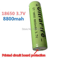 6X 3.7V 18650 8800mah rechargeable lithium battery capacity and low internal resistance ,PCB life around.discharge protection