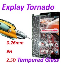 0 26mm 9H Tempered Glass screen protector phone cases 2 5D protective film For Explay Tornado