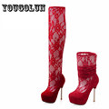 2015 Women Sandals Knee High Women Summer Boots Sexy Peep Toe Sandal