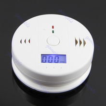 LCD CO Carbon Monoxide Poisoning Smoke Gas Sensor Warning Alarm Detector TesterFree Shipping wholesale/retail