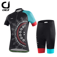 2016 Cheji Mandala women Cycling Jerseys and Pants Bicycle Set Short Sleeve cycling clothing Mixed Size free shipping