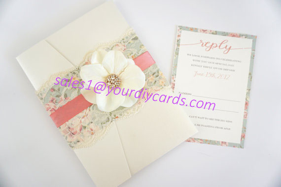 Pocketfold wedding invitations price