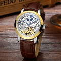 LIGE 2017 luxury brand Casual Clock Men s Automatic Watches Skeleton Business Reloop male watch golden