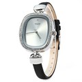 Julius Woman Watches 2016 Brand Luxury Slim Leather Band Elegant Dress Watch Women Rhinestone Watch Waterproof