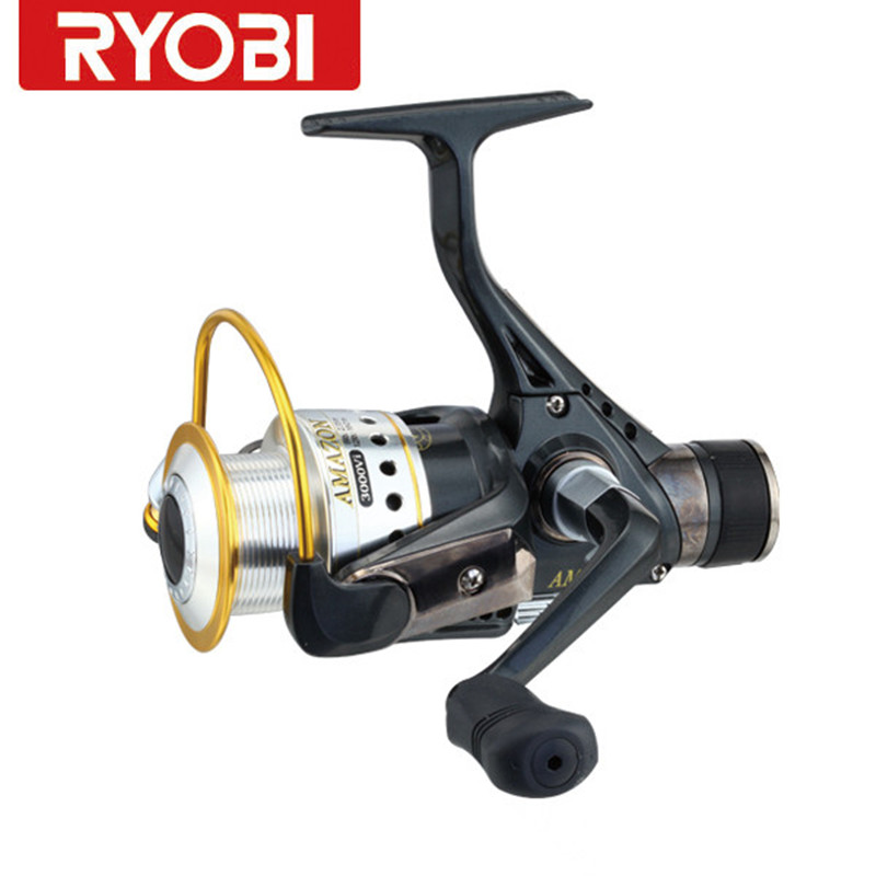 100% RYOBI Fishing Reel Rear Drag Carretilha Para Pesca Cheap Spinning Fishing Reels With A Plastic Free Spool Free Shipping