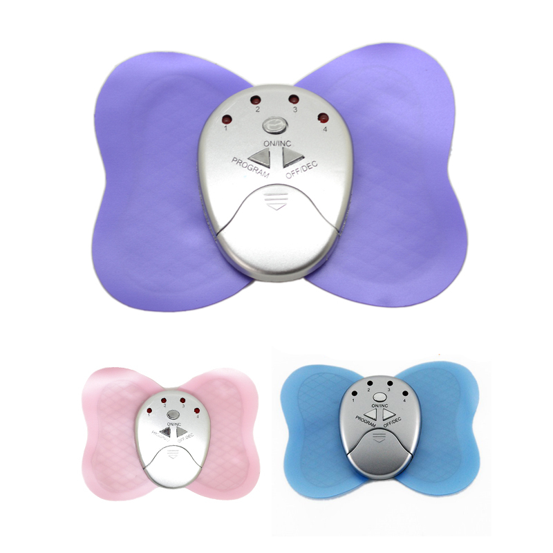 2Pcs Lot Mini Butterfly Design Electronic Massage Body Slimming Massager Lose Weight Relieve Muscle 