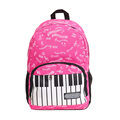 2017 Fashion Brand Piano Musical Note Letter Printing Backpack Travel Laptop Student School Shoulder Bag Rucksack
