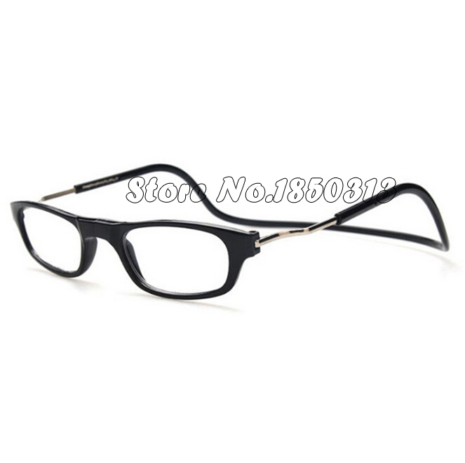 New fashion folding magnetic reading glasses Front Connect unisex eyeglasses hang quality folding magnets reader magnifying