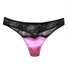 Women Lace G string 100%Natural Silk Sexy PANTIES Hipster erotic thong TANGA calcinha briefs sexy underwear SILK PANTIES RED