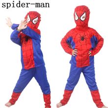 New 2016 Spider Man Children Clothing Sets Fashion Spiderman Cosplay Costume Kids Pajama Sets,Long Sleeve Toddler Baby Sleepwear