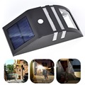New High Quality Wall Mounted Solar Power Motion Sensor White LED Light Garden Wall PIR Stainless