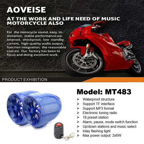 New Motorcycle Alarm Audio Speaker (2)