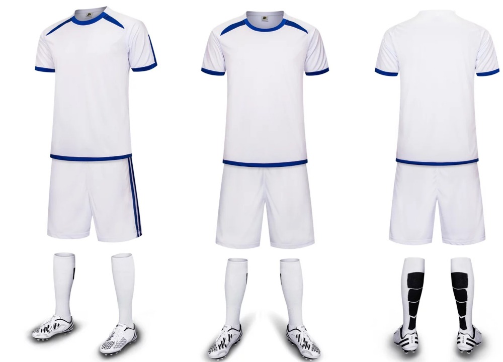 plain white football shirt