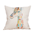 high quality new design 45cm 45cm 12 kinds of deer and giraffe pattern cotton linen cushion
