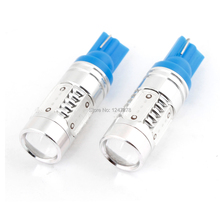 2 Pcs/lot T10 Blue 5 SMD LEDs Lens Auto Turn Signal Light Corner Lamp 7.5W DC 12V