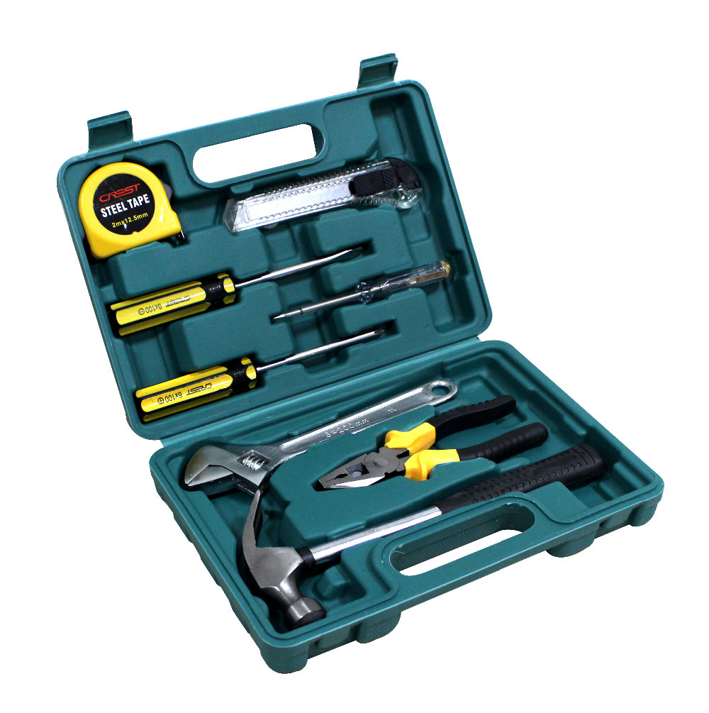 G  T 9PC Hand Wrench Tool Sets & Chest Auto Home Repair Kit Metric- Lifetime Warranty 011009C R