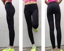 women pro dry fit slim sports exercise gym night running workout long pant flexible trousers female